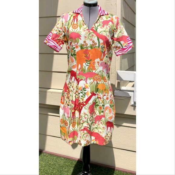 B The Collection Darling Dress Safari Sheath - Picture 1 of 7